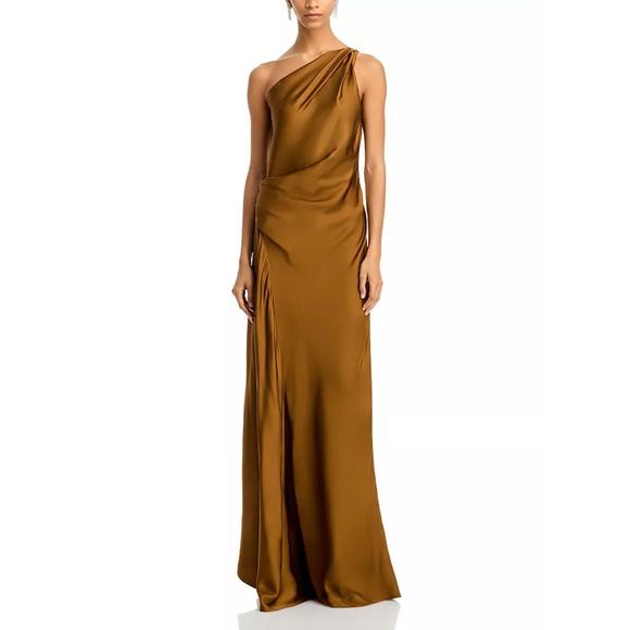 A.L.C. Dresses & Skirts - NEW A.L.C. aster asymmetric draped gown in aged bronze